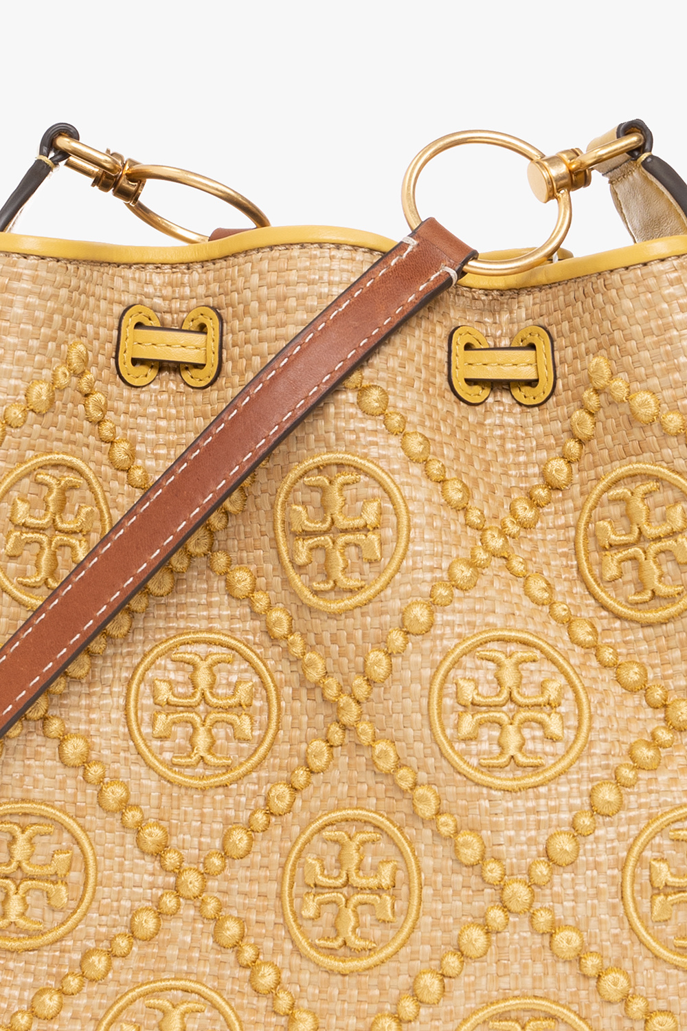 ショルダーバッグ・ポシェット Tory Burch FW25 Tory Burch Bags.. Yellow (154710 700) TORY BURCH logo Chain Pochette Shoulder Bag Lamb Leather